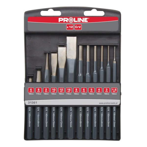 SET DALTI-DORNURI-PUNCTATOARE CR-VA PENTRU METAL - 12P. SET DALTI-DORNURI-PUNCTATOARE CR-VA PENTRU METAL - 12P.