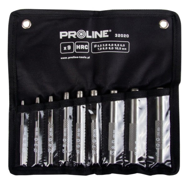SET PERFORATOARE 2.5-10.0MM - 9P.