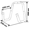 CARLIG PERETE TIP-U DUBLU 18MM / 25X23.5CM/23CM / 20KG CARLIG PERETE TIP-U DUBLU 18MM / 25X23.5CM/23CM / 20KG