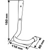 CARLIG PERETE TIP-RASUCIT 16MM / 15X11CM / 10KG CARLIG PERETE TIP-RASUCIT 16MM / 15X11CM / 10KG