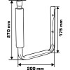 CARLIG TAVAN TIP-C CAUCIUCAT 18MM / 120X27CM / 20KG