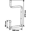 CARLIG PERETE TIP-H DUAL 18MM / 27X19.5CM / 10KG CARLIG PERETE TIP-H DUAL 18MM / 27X19.5CM / 10KG