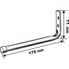 CARLIG PERETE TIP-L 12MM / 7.1X17.5CM / 10KG CARLIG PERETE TIP-L 12MM / 7.1X17.5CM / 10KG