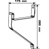 SUPORT PERETE PLAT DE POLITA 30MM / 28X17.5CM SUPORT PERETE PLAT DE POLITA 30MM / 28X17.5CM