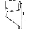 SUPORTI PERETE PLATE DE POLITA 30MM / 28X17.5CM, 2/SET SUPORTI PERETE PLATE DE POLITA 30MM / 28X17.5CM, 2/SET
