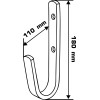 CARLIG PERETE PLAT TIP-CURBAT 25MM / 18X11CM CARLIG PERETE PLAT TIP-CURBAT 25MM / 18X11CM