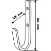 CARLIG PERETE PLAT TIP-CURBAT 14MM / 8.6X3.5CM CARLIG PERETE PLAT TIP-CURBAT 14MM / 8.6X3.5CM