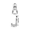 CARLIG PERETE/PANOU TIP-U DUBLU 110X64/60MM