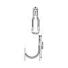 CARLIG PERETE/PANOU TIP-J DUBLU 235X167/70MM CARLIG PERETE/PANOU TIP-J DUBLU 235X167/70MM