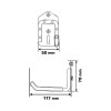 CARLIG PERETE/PANOU TIP-L 79X117/50MM CARLIG PERETE/PANOU TIP-L 79X117/50MM