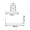 CARLIG PERETE/PANOU TIP-CURBAT ORIZONTAL 118X198/85MM