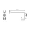 CARLIG PERETE/PANOU TIP-DUAL DUBLU 115X74.5X280/59MM