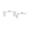 POLITA PERETE/PANOU CU MONTARE DUBLA 300X20/63MM POLITA PERETE/PANOU CU MONTARE DUBLA 300X20/63MM
