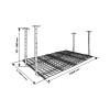 GRILAJ TAVAN CU INALTIME REGLABILA 1520X1140/737-990MM