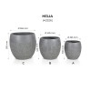 SET GHIVECE EXTERIOR - HELIA, 3P.