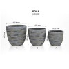 SET GHIVECE EXTERIOR - ROSA, 3P.
