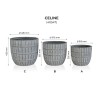 SET GHIVECE EXTERIOR - CELINE, 3P.