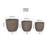 SET GHIVECE EXTERIOR - GALIA, 3P.