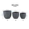 SET GHIVECE EXTERIOR - BELLORA, 3P.