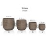 SET GHIVECE EXTERIOR - ZOYA, 4P.