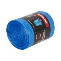 SACI MENAJ POLIETILENA ELASTIC 35L / ALBASTRU, 150/SET