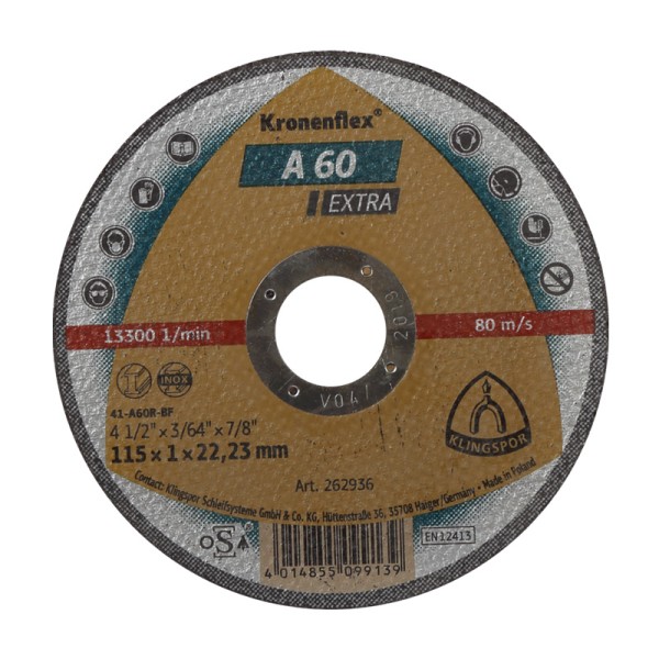 DISC DEBITARE METAL 125X1.0MM / A60EXTRA DISC DEBITARE METAL 125X1.0MM / A60EXTRA