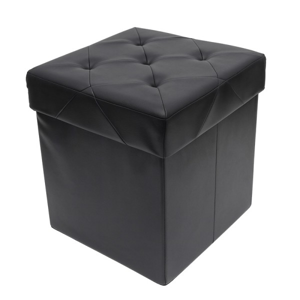 TABURET PLIABIL DEPOZITARE - 38X38X38CM / NEGRU