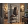 SUPORT HAINE DUBLU CU POLI?E - 78.5X41.5X165CM / 15KG