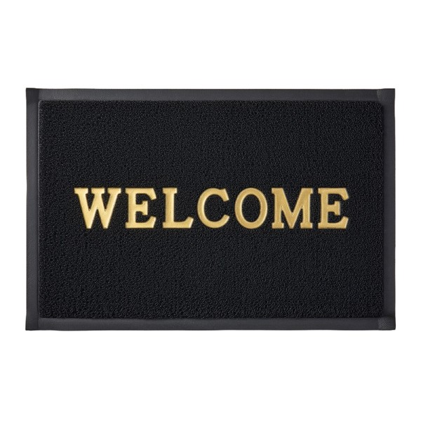 COVORAS INTRARE TIP-LUFA - 38X58CM / WELCOME NEGRU COVORAS INTRARE TIP-LUFA - 38X58CM / WELCOME NEGRU