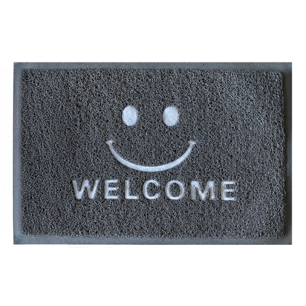 COVORAS INTRARE TIP-LUFA - 38X58CM / WELCOME GRI HAPY COVORAS INTRARE TIP-LUFA - 38X58CM / WELCOME GRI HAPY