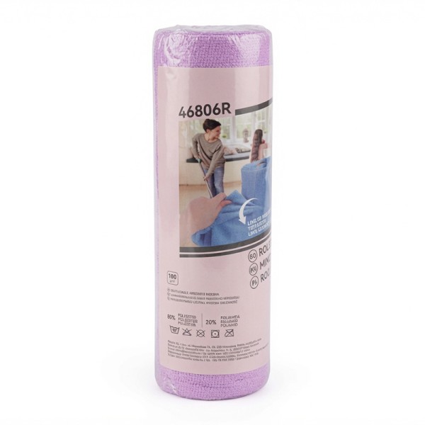 LAVETE MICROFIBRA 25X25CM / 180G/M2 / VIOLET, 20/SET