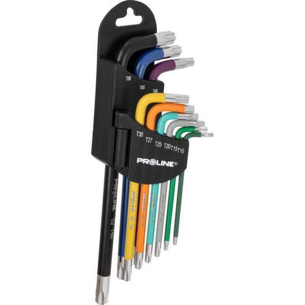 SET CHEI NEGATIVE TORX LUNGI CR-VA S2 T10-T50 - 9P.