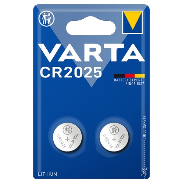 VARTA LITHIUM COIN CR2025 BLI 2