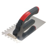 GLETIERA INOX DINTATA CU MANER PLASTIC 270X130/8MM