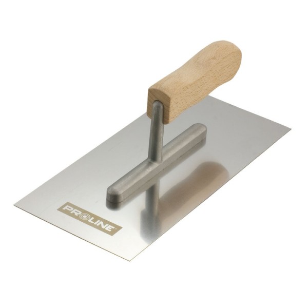 GLETIERA INOX CU MANER LEMN 270X130MM GLETIERA INOX CU MANER LEMN 270X130MM
