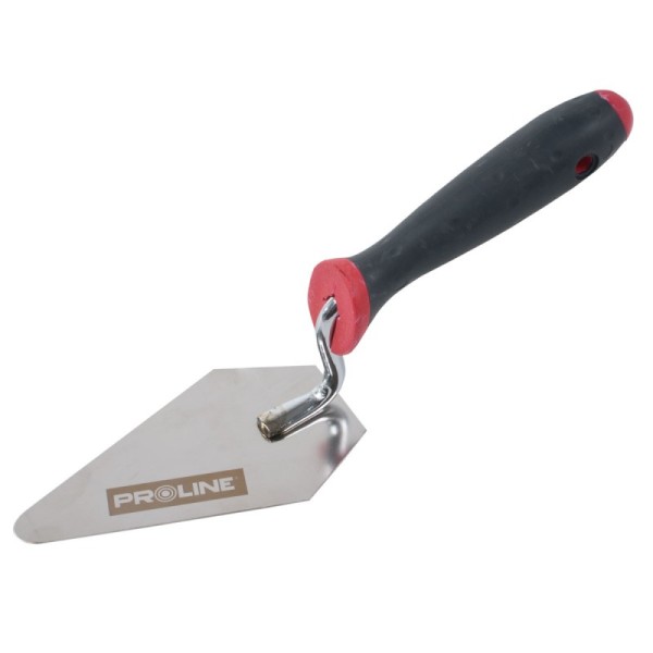MISTRIE INOX TRIUNGHI-TESITA CU MANER GUMAT 160X100MM