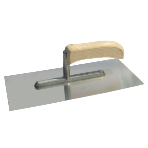GLETIERA INOX CU MANER LEMN 270X130MM GLETIERA INOX CU MANER LEMN 270X130MM