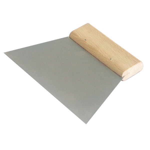 SPATULA INOX CU MANER LEMN 180MM