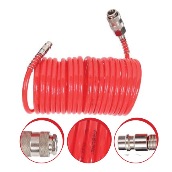 FURTUN AER SPIRALAT CU CUPLE RAPIDE 6.5X10MM / 5M FURTUN AER SPIRALAT CU CUPLE RAPIDE 6.5X10MM / 5M