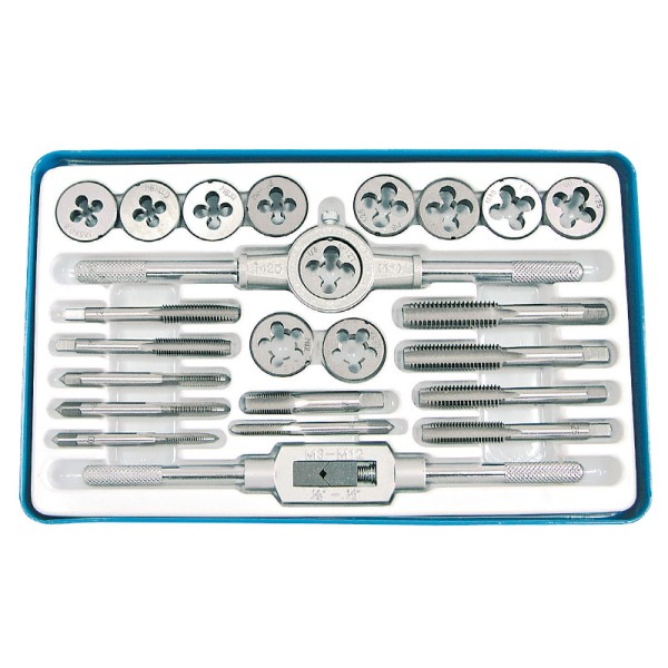 TRUSA TAROZI SI FILIERE CU ACCESORII M5-M12 - 24P. TRUSA TAROZI SI FILIERE CU ACCESORII M5-M12 - 24P.