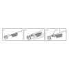 TAIETOR FAIANTA CU BAZA OTEL SI RULMENT 600MM