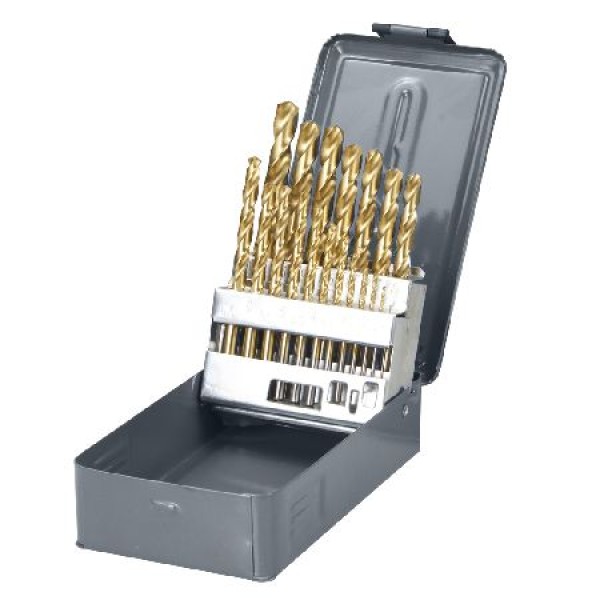 SET BURGHIE METAL HSS-TI 135° IN CUTIE 1-10MM - 19P.