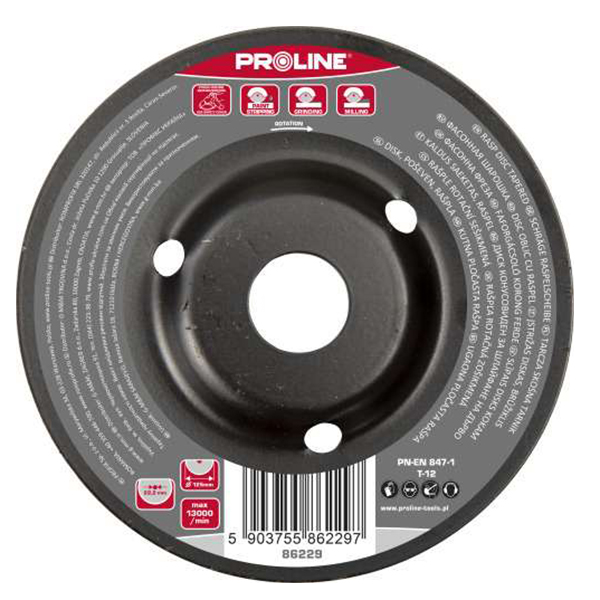 DISC RASPEL CONIC / ASPRU - 125MM DISC RASPEL CONIC / ASPRU - 125MM