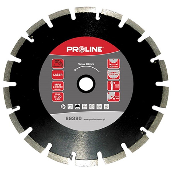 DISC DIAMANTAT SEGMENTAT LASER DE ASFALT 350MM / 25.4MM DISC DIAMANTAT SEGMENTAT LASER DE ASFALT 350MM / 25.4MM