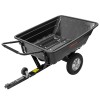 Remorca basculanta pentru tractoras gazon si ATV, 285L, max 300kg, polipropilena