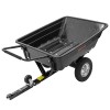 Remorca basculanta pentru tractoras gazon si ATV, 285L, max 300kg, polipropilena