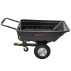Remorca basculanta pentru tractoras gazon si ATV, 285L, max 300kg, polipropilena