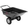 Remorca basculanta pentru tractoras gazon si ATV, 285L, max 300kg, polipropilena
