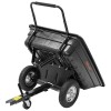 Remorca basculanta pentru tractoras gazon si ATV, 285L, max 300kg, polipropilena