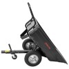 Remorca basculanta pentru tractoras gazon si ATV, 285L, max 300kg, polipropilena